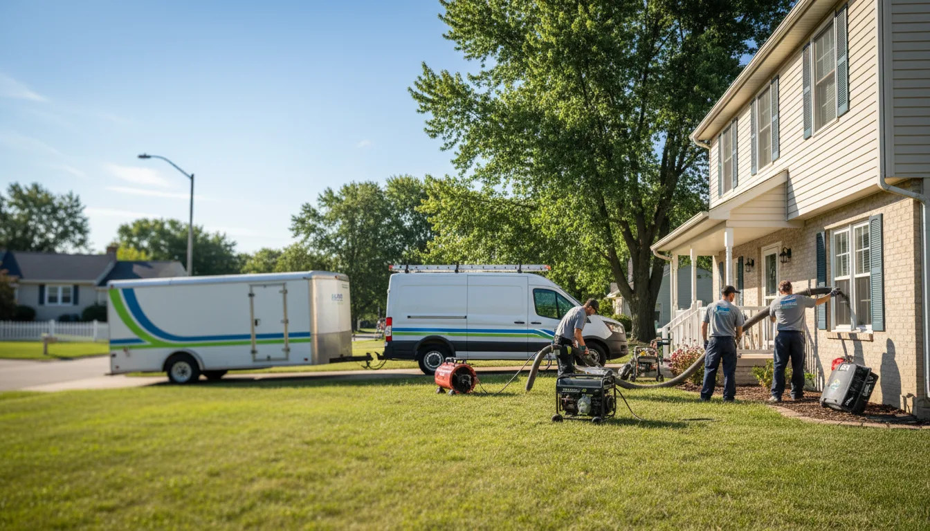 Flooded Basement Restoration And Cleanup With Repair in Branch, MI near me